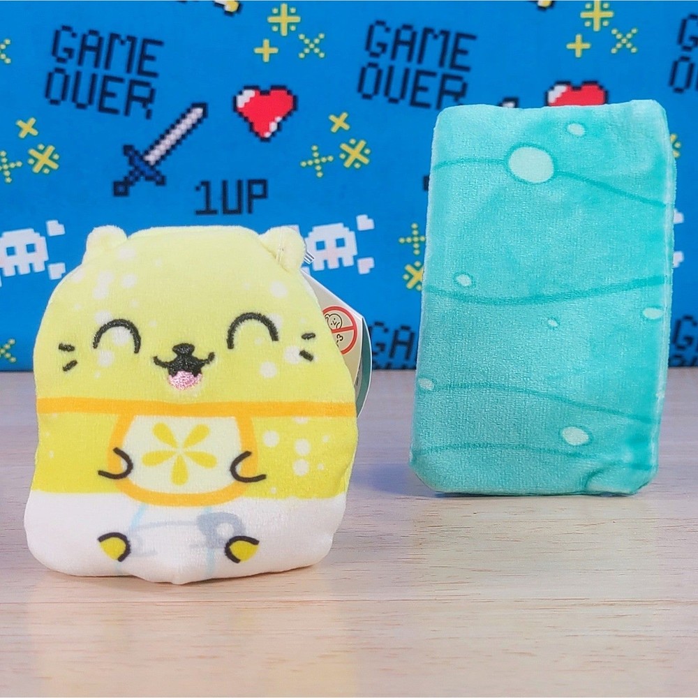 Cepia Cats Vs Pickles Little Squeezy 2.5" #33 Kittens Vs Gherkins Toy Plush NWT